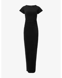 AllSaints - Katarina Slim-Fit Stretch Cotton Maxi Dress - Lyst