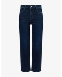 PAIGE - Cindy Slim-Fit Stretch-Denim Jeans - Lyst