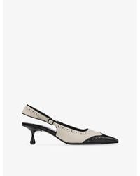 Jimmy Choo - Amel 50 Leather Slingback Heels - Lyst