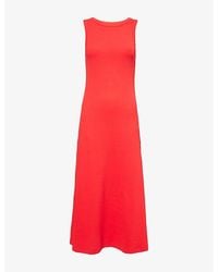 ME+EM - Ultimate Vest Cotton-Jersey Midi Dress - Lyst