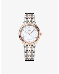 Omega - De Ville Prestige Stainless-Steel And Sedna Quartz Watch 30Mm - Lyst