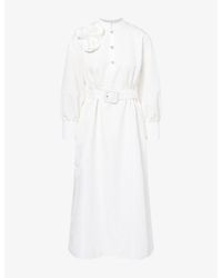 Huishan Zhang - Ada Woven Midi Dress - Lyst