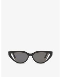 Fendi - Fe40009i Way Cat-eye Acetate Sunglasses - Lyst