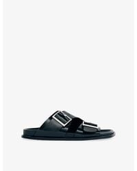 Alohas - Alba Flat Leather Sandals - Lyst