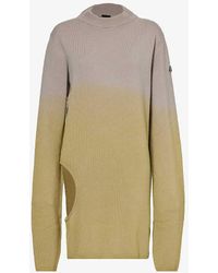 Rick Owens - X Moncler Subhuman Gradient-pattern Cashmere Knitted Jumper - Lyst