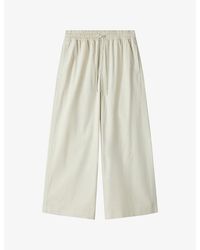 JOSEPH - Thurla Wide-Leg Cotton Trousers - Lyst