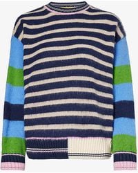 Stine Goya - Shea Striped Knitted Jumper - Lyst