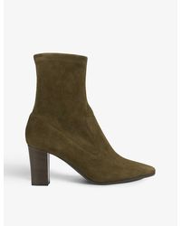 LK Bennett - Alice Stretch-suede Ankle Boots - Lyst