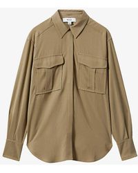Reiss - Isador Patch-pocket Relaxed-fit Woven Shirt - Lyst