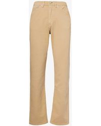 PS by Paul Smith - Brand-patch Straight-leg Mid-rise Stretch-cotton Trousers - Lyst