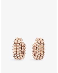 Cartier - Clash De 18Ct Rose- Hoop Earrings - Lyst