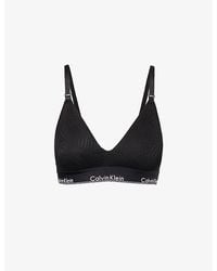 Calvin Klein - Modern Abstract-pattern Triangle Stretch-lace Maternity Bra - Lyst