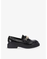 Steve Madden - Pre-Launch Faux-Leather Flat Loafers - Lyst