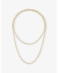 Cartier - Santos De Small Long 18Ct- Chain Necklace - Lyst