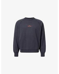 Stone Island - Splatter Compass Logo Cotton-Jersey Sweatshirt - Lyst