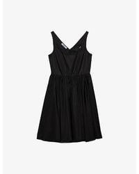 Prada - Re-Nylon Scoop-Neck Woven Mini Dress - Lyst