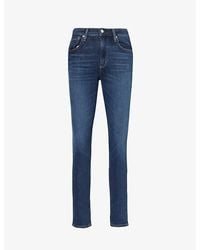 Citizens of Humanity - Sloane Tapered High-rise Recycled-stretch And Recycled-denim Jeans - Lyst