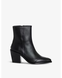 Zadig & Voltaire - Cara Pointed-Toe Leather Ankle Boots - Lyst
