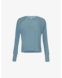 Beyond Yoga - Featherweight Daydreamer Relaxed-fit Stretch-jersey Sweatshirt - Lyst