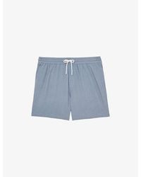 Reiss - Tito Geo-Pattern Swim Shorts - Lyst