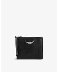 Zadig & Voltaire - Zv Grained Leather Wallet - Lyst