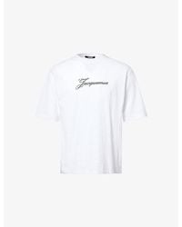 Jacquemus - The Logo-Print Cotton-Jersey T-Shirt - Lyst