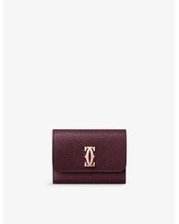 Cartier - C De Mini Leather Wallet - Lyst
