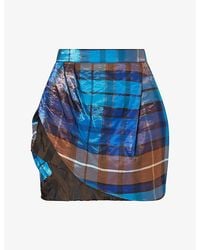 Vivienne Westwood - Tartan Zora Woven Mini Skirt - Lyst