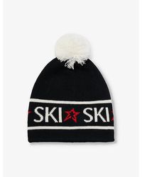 Perfect Moment - Ski Bobble-embellished Wool Beanie Hat - Lyst