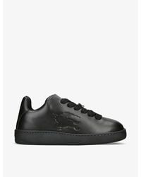 Burberry - Barbed Wire-embellished Leather Low-top Trainers - Lyst