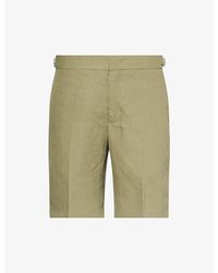 Orlebar Brown - Norwich Slip-Pocket Linen Shorts - Lyst