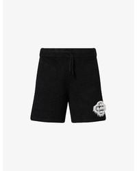 The Couture Club - Fluffy Emblem Relaxed-Fit Knitted Shorts - Lyst