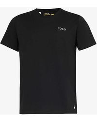 Polo Ralph Lauren - Logo Text-print Cotton-jersey T-shirt - Lyst