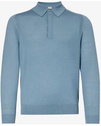 Paul Smith - Fine-knit Collared Regular-fit Merino-wool Polo Shirt - Lyst