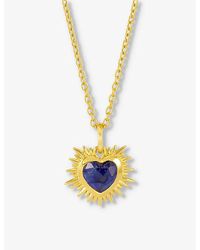 Rachel Jackson - September-birthstone Sapphire 22ct -plated Sterling-silver Necklace - Lyst