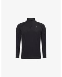GYMSHARK - Performance 1/4 Zip Stretch-Jersey Top - Lyst