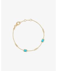 Astley Clarke - Aurora Ridge 18Ct, And Sapphire Station Bracelet - Lyst