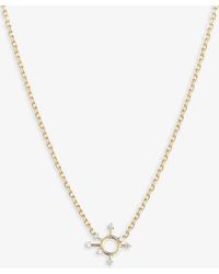 The Alkemistry - Ruifier Epta Orb 18ct Yellow-gold And 0.07ct Diamond Necklace - Lyst
