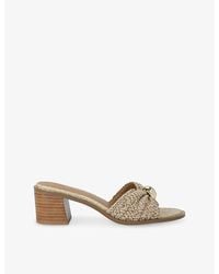 Steve Madden - Ease Raffia Heeled Sandals - Lyst