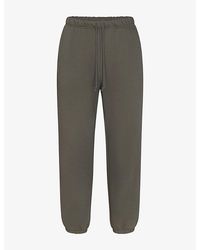 Skims - Fleece Lounge Relaxed Cotton-Jersey Jogging Bottoms - Lyst