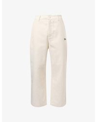 KTZ - New York Yankees Mlb Logo-Embroidered Cotton Chinos - Lyst
