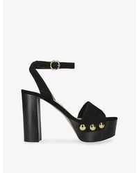 Gianvito Rossi - Ardéa 70 Platform Suede Sandals - Lyst