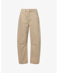 Citizens of Humanity - Miro Barrel-Leg Cotton Trousers - Lyst