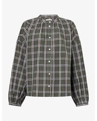 Skall Studio - Cilla Checked Cotton Shirt - Lyst