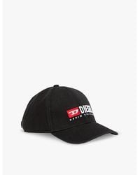 DIESEL - Corry Logo-Embroidered Cotton Baseball Cap - Lyst