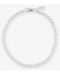 Hatton Labs - Twisted Rope Sterling-silver Bracelet - Lyst