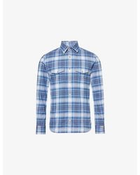 Tom Ford - Slim-Fit Western Check Cotton Shirt - Lyst