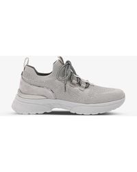 Carvela Kurt Geiger - Adorn Contrast-panel Knitted Low-top Trainers - Lyst