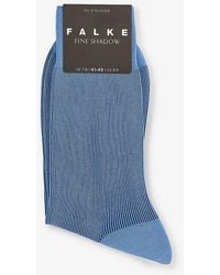 FALKE - Shadow Crew-length Cotton-blend Socks - Lyst