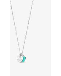 Tiffany & Co. Return To Tiffany Sterling- And Enamel Pendant Necklace - White